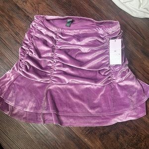 purple skirt
